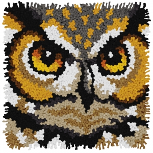 스킬자수(래치훅 Latch Hook Kit) Owl-72-75198(래치훅바늘별도)