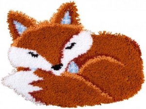 스킬자수(래치훅 Latch Hook Kit) 매트 SHAPED RUG KIT SLEEPING FOX-0150485