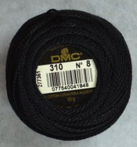 8번사 Pearl Cotton Balls-310(Black)/DMC ART 116