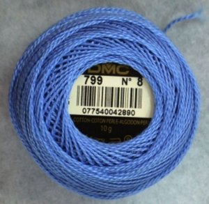 8번사 Pearl Cotton Balls-799(Medium Delft Blue)/DMC ART 116