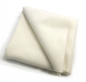 자수용 양모원단(100% Cashmere Fabric)-Natural(연 Ivory) (약73X98Cm)
