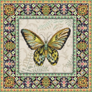 LETISTITCH Kit/ Vintage Butterfly-981 (실 십자수)