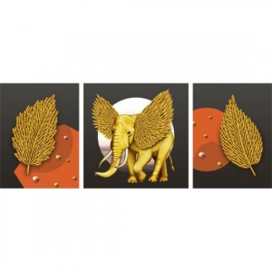 재물황금코끼리(3D보석자수)-P0000ICL