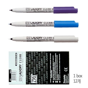 ZIG 원단용 펜 - 파랑,보라(선택)