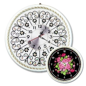 NEW레무스원형시계[흰색,41cm,무소음]-시계만의 상품-수는 별도