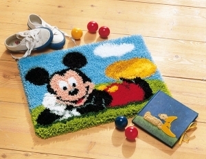 스킬자수(래치훅) Carpet 매트 Disney Mickey Mouse-0014720