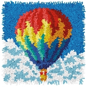 [2차입고]스킬자수(래치훅 Latch Hook Kit) Hot Air Balloon-72-75195(래치훅바늘별도)