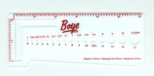Boye Knit Gauge Tool(바늘 홋수 체크자)-7525 